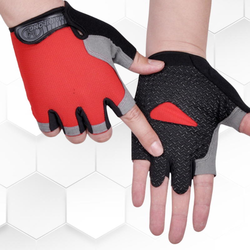 red black Atmosphere Cycling Gloves anti slip
