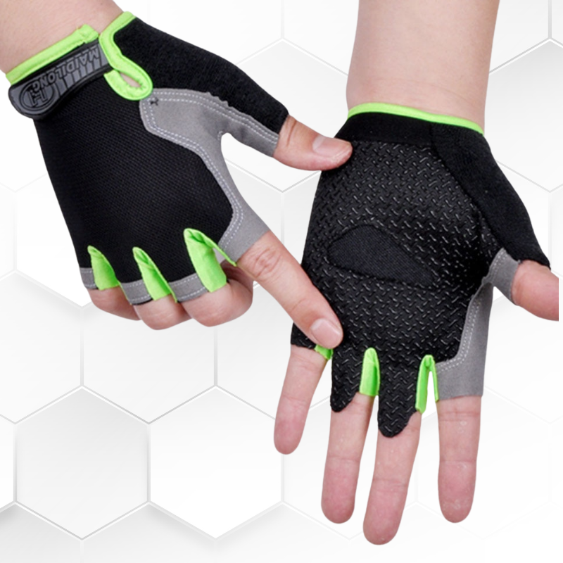 black gray Atmosphere Cycling Gloves anti slip