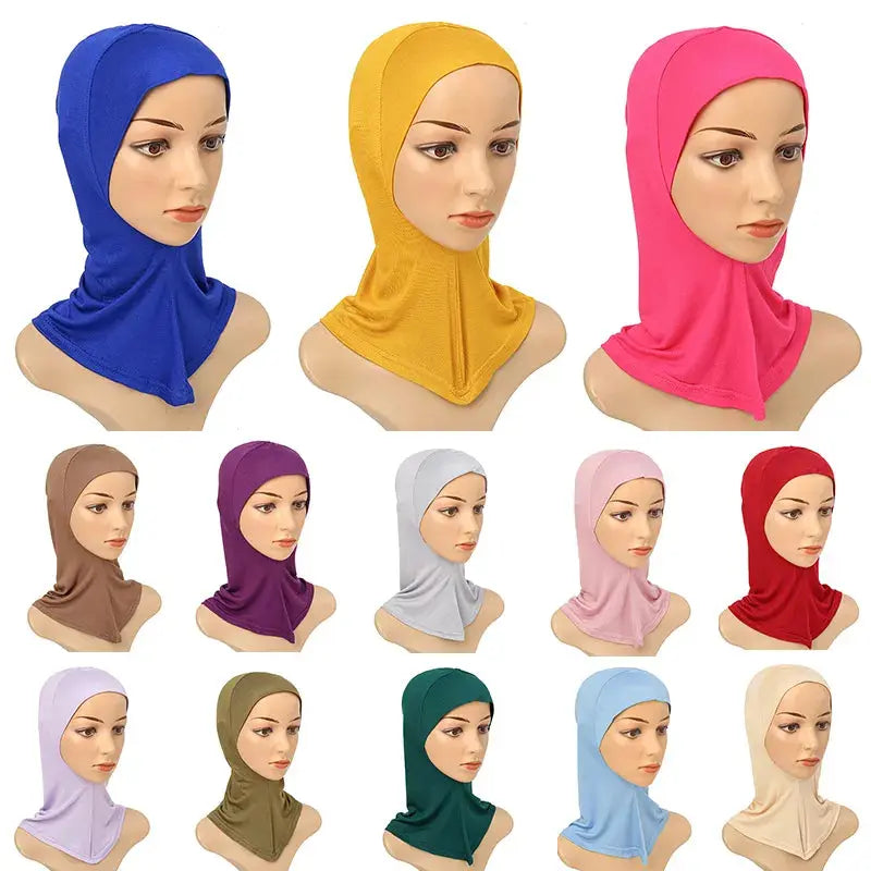 Versatile Underscarf for Women- Cotton Muslim Turban Full Cover Cap