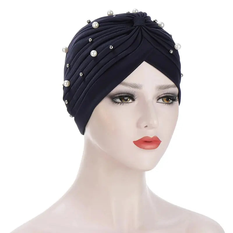 Cap Hijab- Versatile Cotton Turban Hat Steyle 1 Bonnet