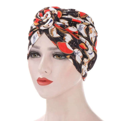 Cap Hijab- Versatile Cotton Turban Hat Style 11 Bandana