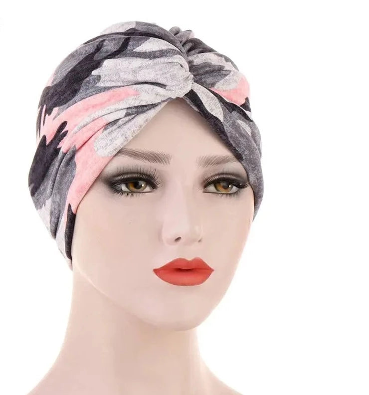 Cap Hijab- Versatile Cotton Turban Hat Style 3 Bonnet