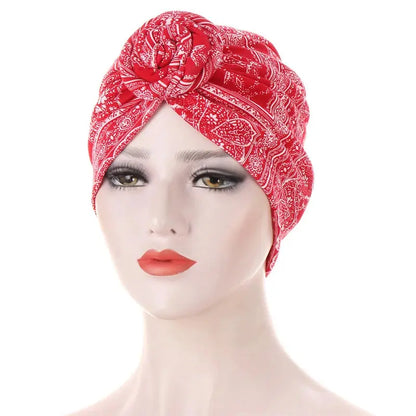 Cap Hijab- Versatile Cotton Turban Hat Style 13 Bandana