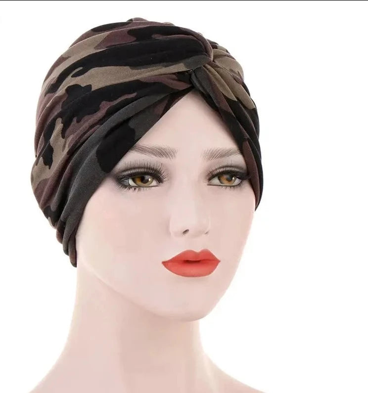 Cap Hijab- Versatile Cotton Turban Hat Style 4 Bonnet