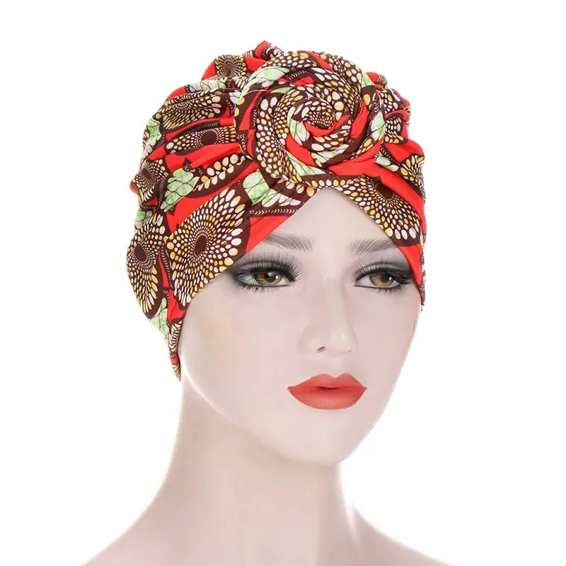 Cap Hijab- Versatile Cotton Turban Hat Style 5 Bandana