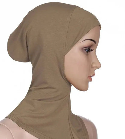 Versatile Muslim Head Scarf - Your Perfect Inner Hijab Cap or Workout Hijab Army Green