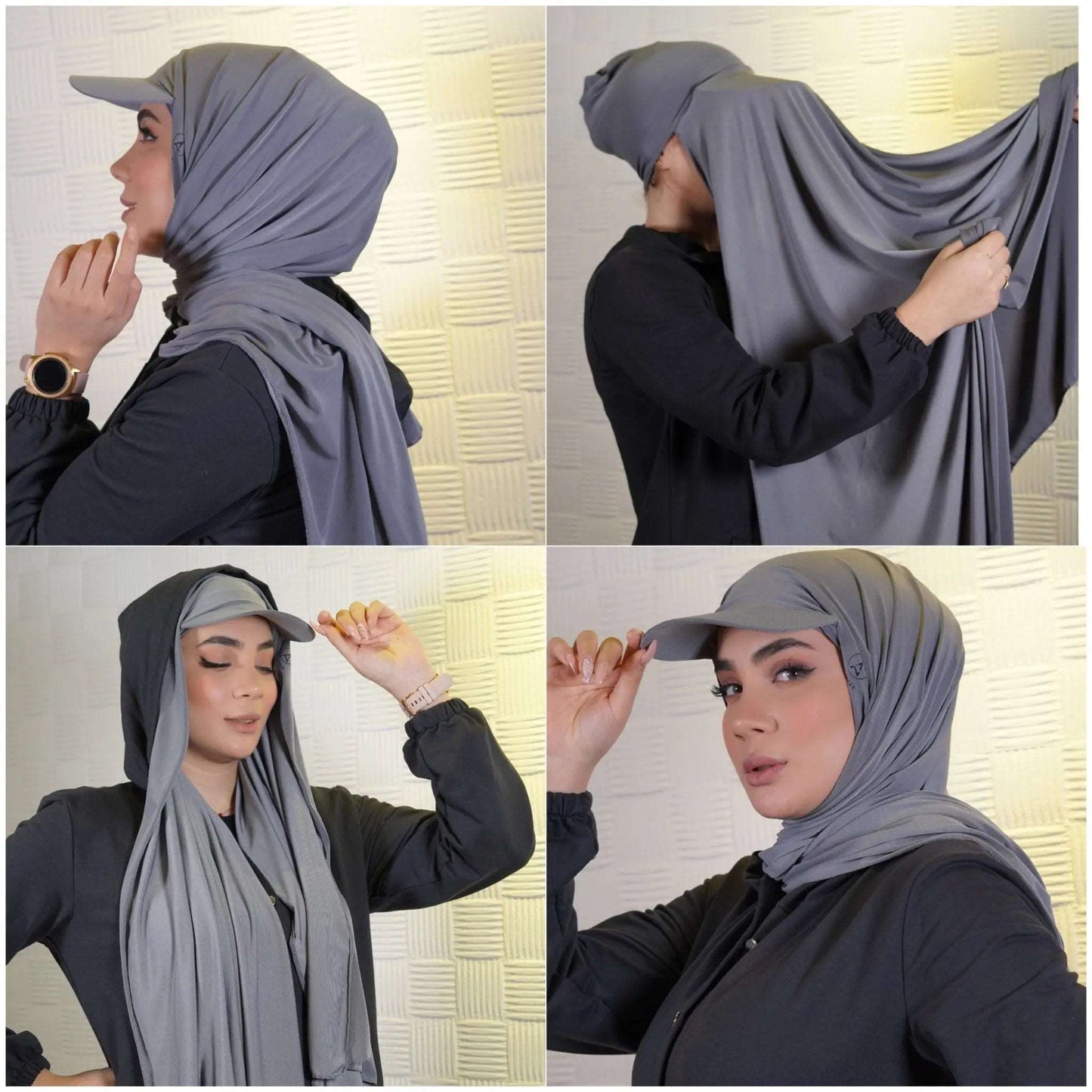 Moderne Jersey Hijab Baseball Cap Scarf