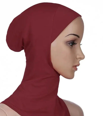 Versatile Muslim Head Scarf - Your Perfect Inner Hijab Cap or Workout Hijab Light Red