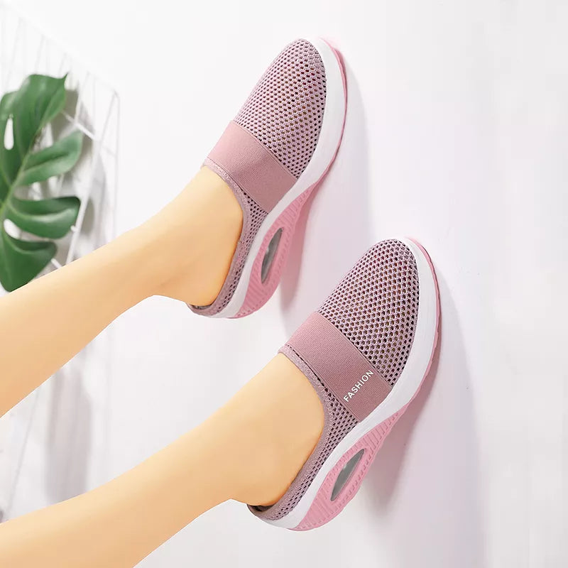 airglide sneakers slip ons for women pink