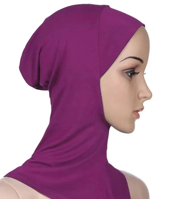 Versatile Muslim Head Scarf - Your Perfect Inner Hijab Cap or Workout Hijab Violet