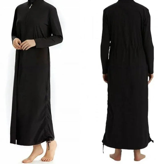 Chic Black Modest Swimwear: Burkini Set Black