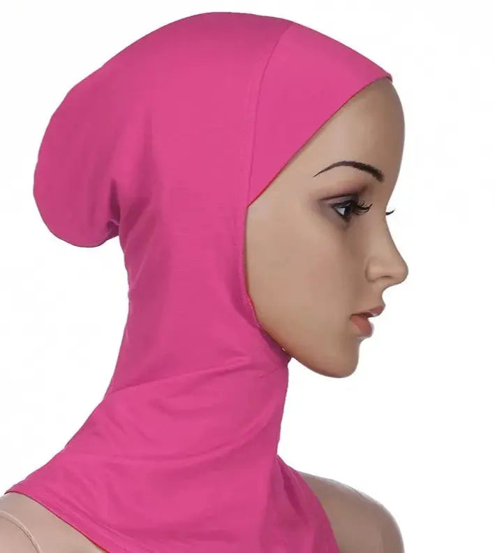 Versatile Muslim Head Scarf - Your Perfect Inner Hijab Cap or Workout Hijab Rosa Pink