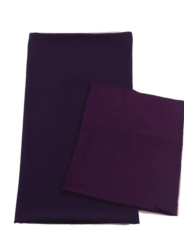 chiffon hijab with matching inner cap set-  violet