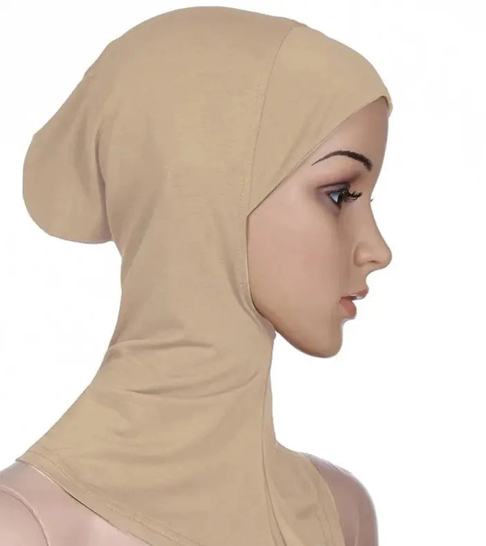 Versatile Muslim Head Scarf - Your Perfect Inner Hijab Cap or Workout Hijab Light Brown