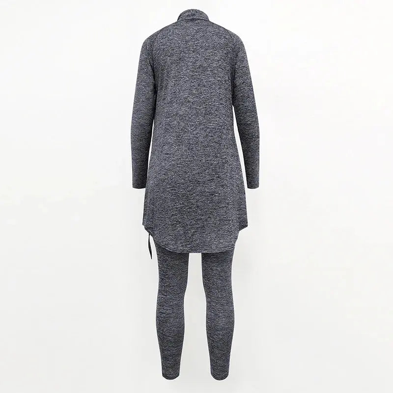 gray cute modest activewear 