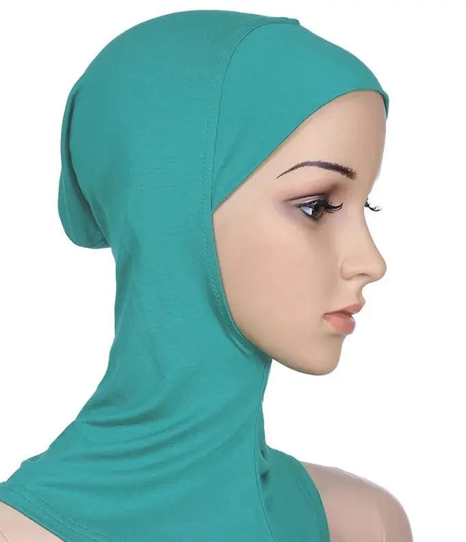 Versatile Muslim Head Scarf - Your Perfect Inner Hijab Cap or Workout Hijab Deep Sea Green