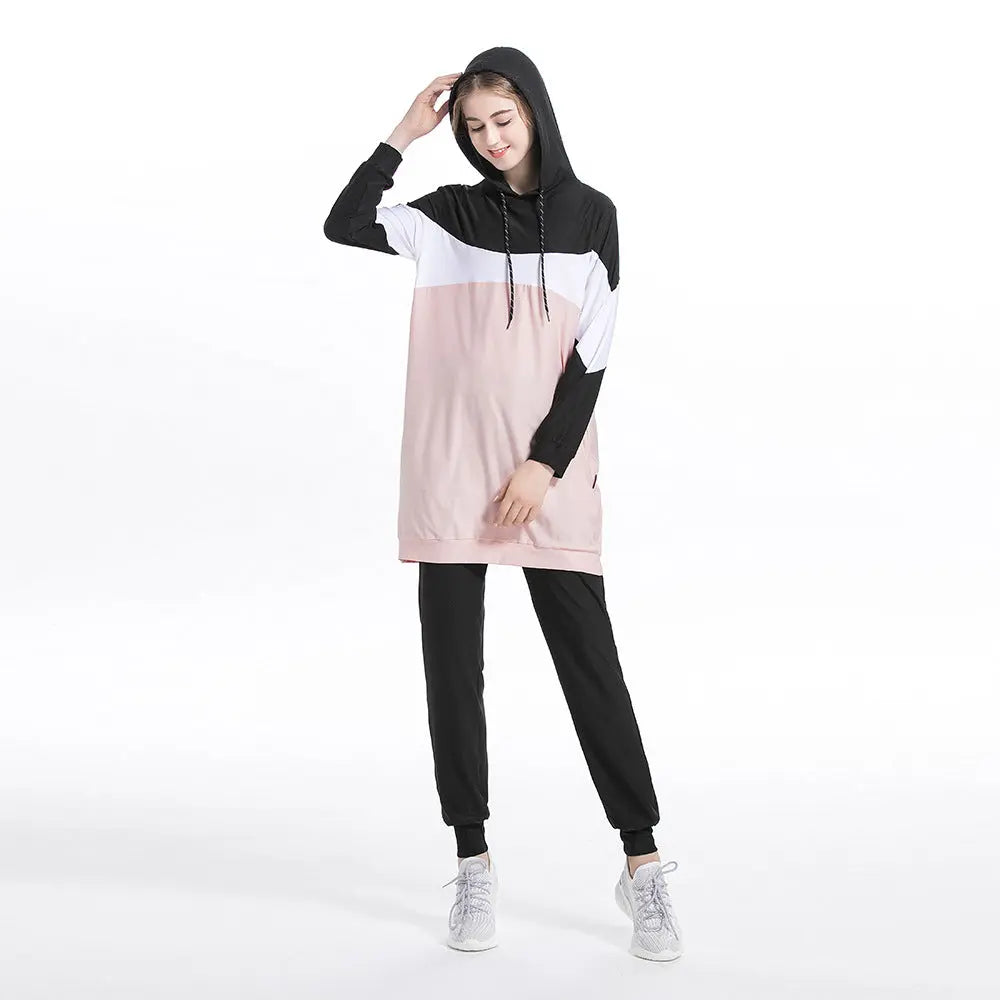 Tracksuit Modest Cover Hooded Set