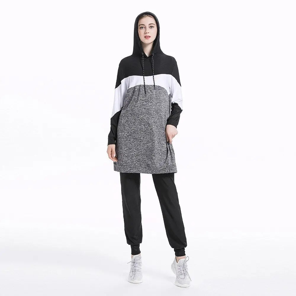Tracksuit Modest Cover Hooded Set
