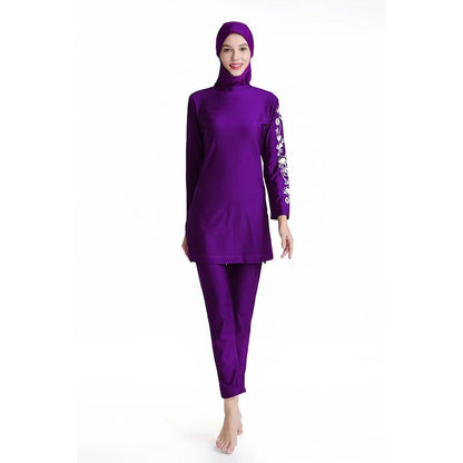 Excellency Modest Swimsuit Sets Purple