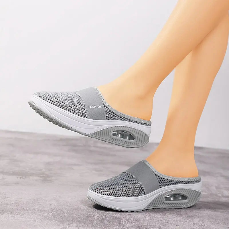 gray sample airglide sneakers