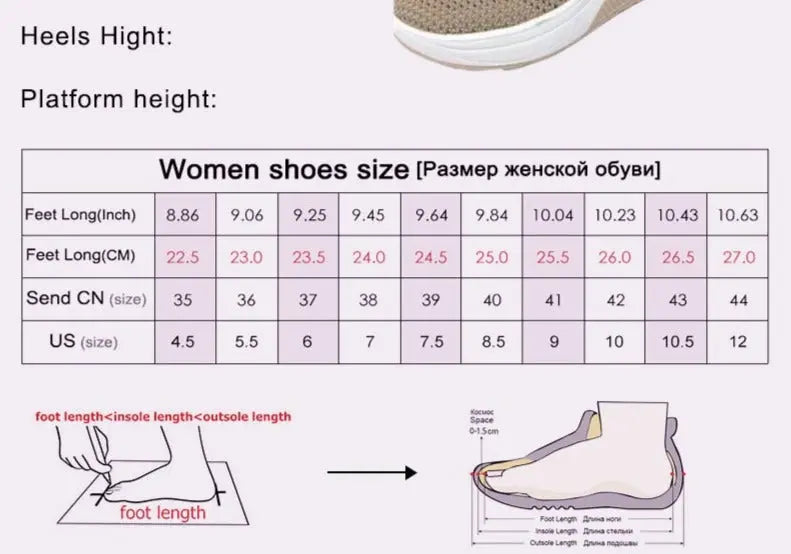 airglide sneakers size chart