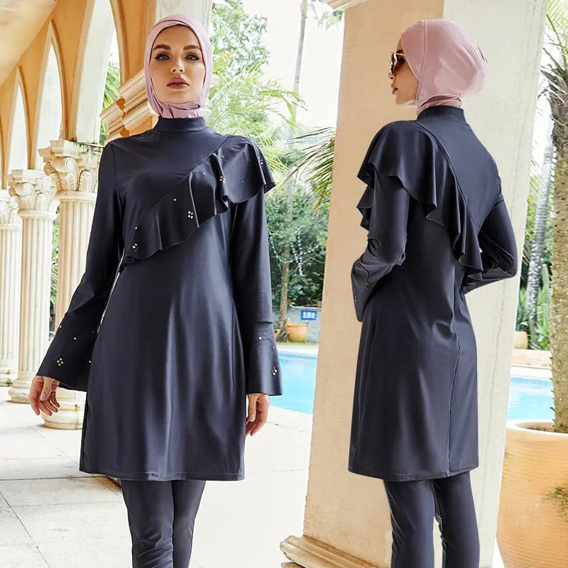 Skyzone Modest Muslim Women Swimwear-3pcs
